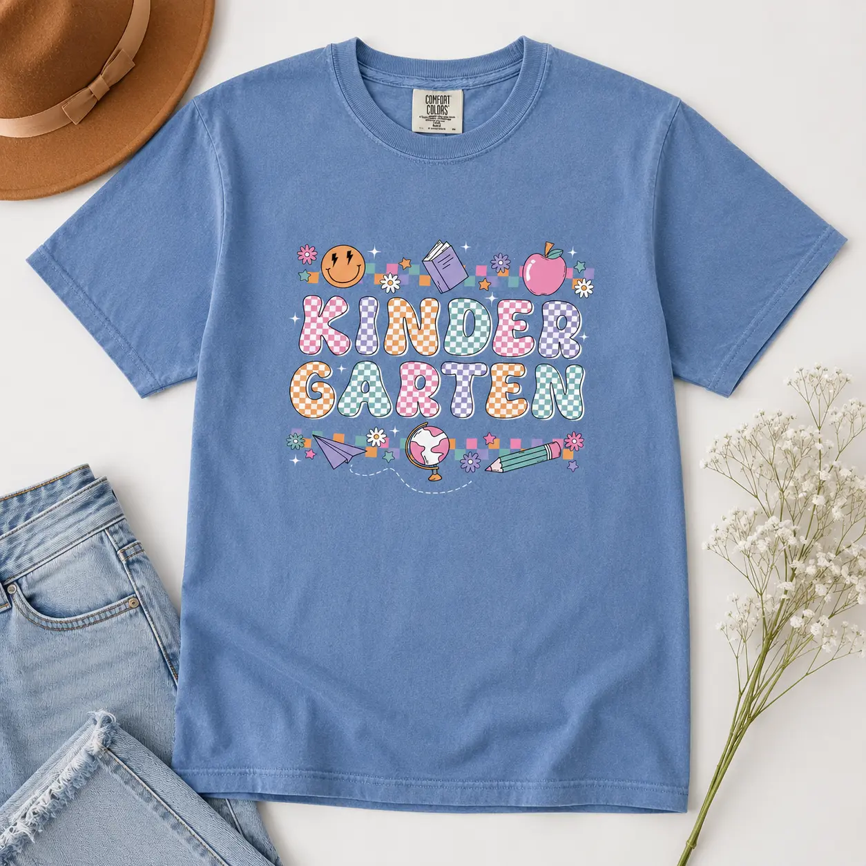 Comfort Colors Teacher Shirt, Kindergarten Shirt for Back to School, Kindergarten Teacher Shirt, Teacher Appreciation - ArmandoVarelaa - TrendWear USA