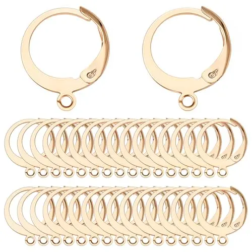 80pcs Real 18k Gold Plated Stainless Ste