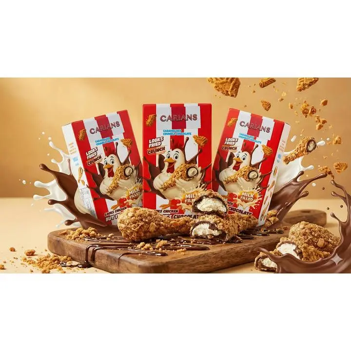 New Creamy Crunchy Milk Chocolate Chick Dessert Snack - 1.76 oz Cream-Infused Treat, Not Chicken, All Ages, Exceptional Design, Fun Factor, Ships With Ice Pack