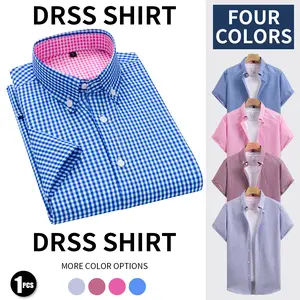 Men’s new summer casual short-sleeve shirt with a turn-down collar and button closure, comfortable and breathable—perfect for commuting, outings, and dining occasions. An ideal choice for everyday wear and a great Christmas gift.
