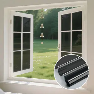 A one-way mirror window film for privacy and sunshade-temperature control adhesive film, Window Privacy Films, PVC material, easy to install, suitable for home, office, restaurant or classroom, anti-glare film