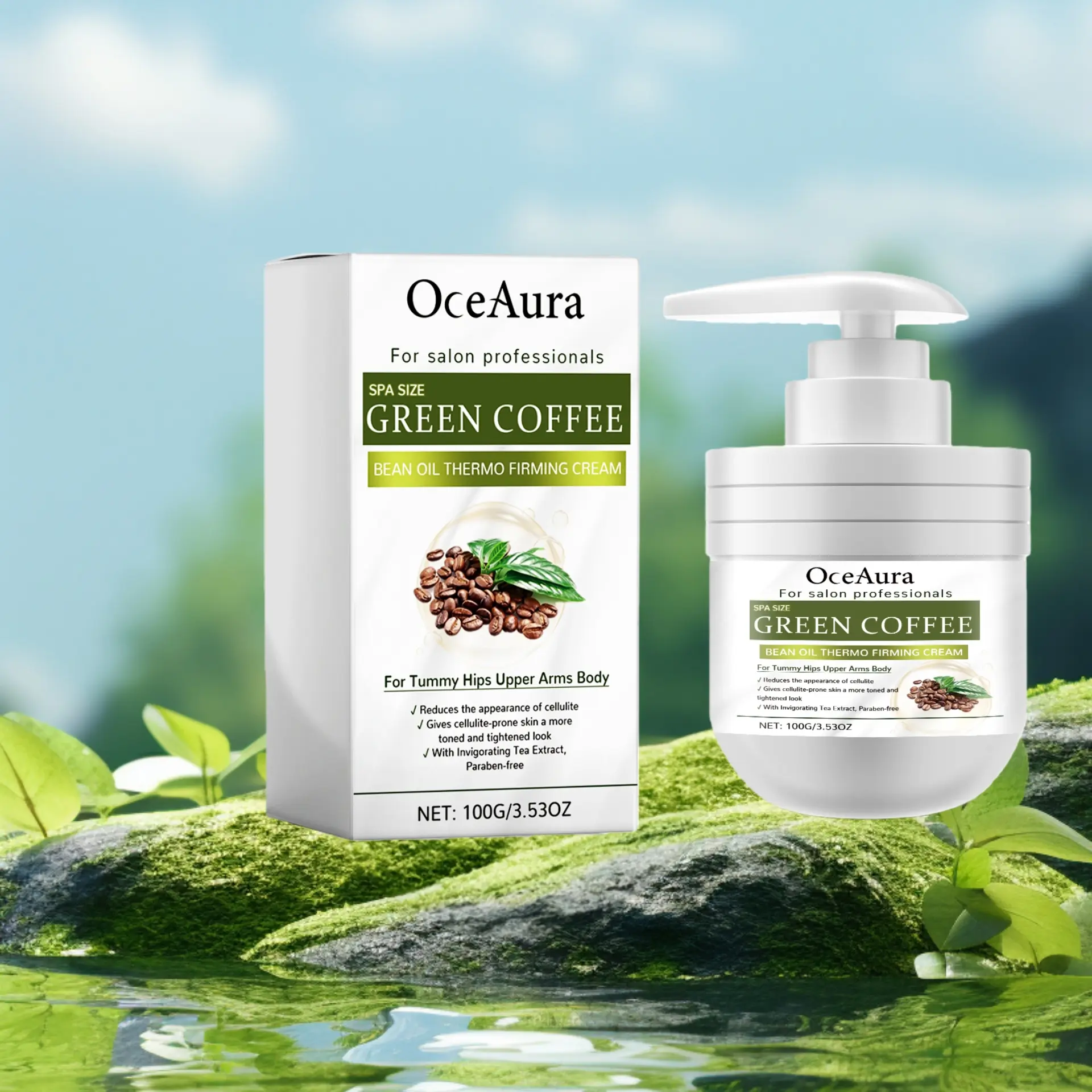 Coffee Bean Oil Skincare Cream, Hydrating Body Moisturizer, Body Firming Cream, Gentle and Refreshing, Long-Lasting Scent, Skin Nourishing