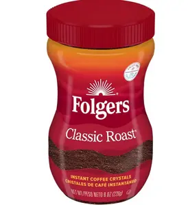 Folgers Classic Roast Instant Coffee, 8 Oz. Jar