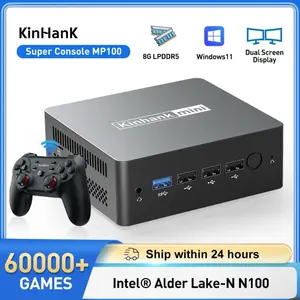 Kinhank console For SS/WII/GC/MAME/PS3/PS2/Arcade, KINHANK Super Console MP100 8GB DDR5 Windows11 Video Game Console 60000+ games 70+ emulators