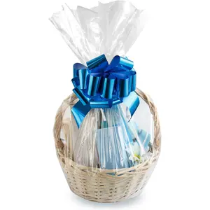 Cellophane Bags,16x24 Inch 20 count Cellophane Wrap for  Baskets, Clear Basket Bags