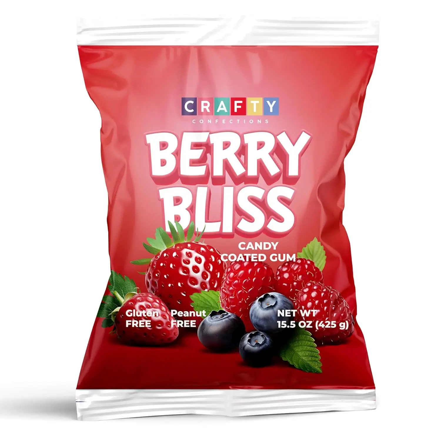 Razzles Candy Gum - 15 OZ Bag of Fruit-Flavored Chewing Bubble Gum - 318 pcs Vending Machine Refill Bulk Candy Coated Chewing Gum for Kids & Adults