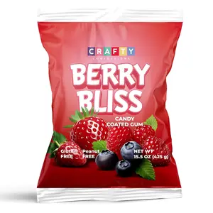 Razzles Candy Gum - 15 OZ Bag of Fruit-Flavored Chewing Bubble Gum - 318 pcs Vending Machine Refill Bulk Candy Coated Chewing Gum for Kids & Adults