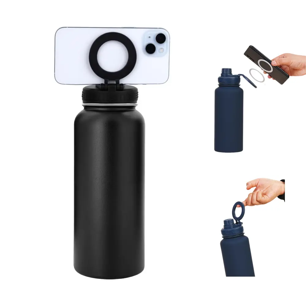 Adorer.care Magnet Water Bottle Stainless Steel Insulated 32oz/1L BPA-Free Drinkware Flasks - Metal, Insulation