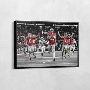 Jack Sawyer Sack Fumble Six Vs Texas Ohio State Photo Poster, Signature Print