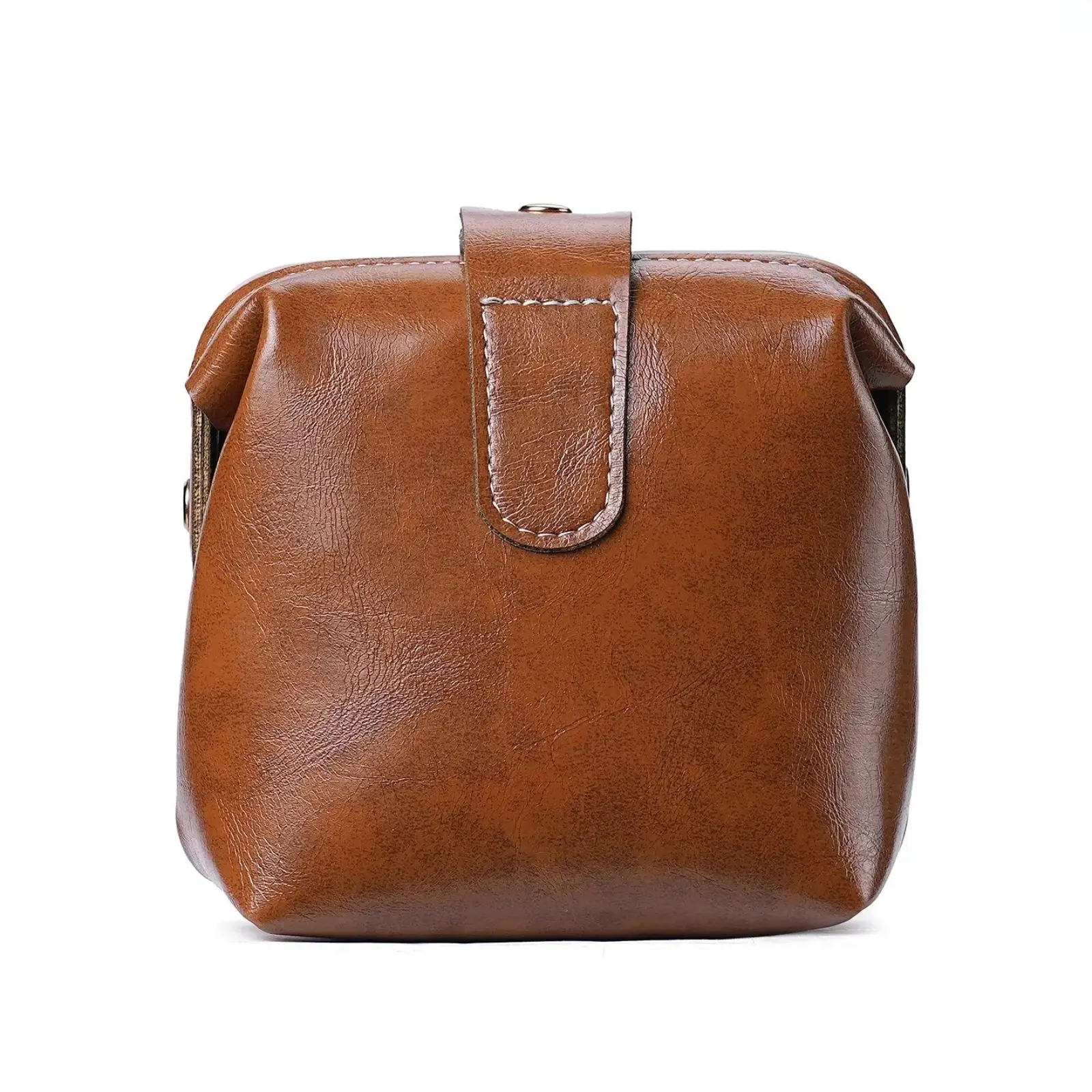 Handmade Leather Vanity Bag for Women, Vintage Chic Soft Luxury Makeup Organizer, Multi-Function Toiletry Purse with Zip Closure for Travel, Vintage Chic Purse, Purse Pouch, Pouch