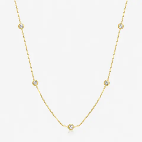 EVRY JEWELS Gold or Silver Plated Women's Hypoallergenic Livia Necklace