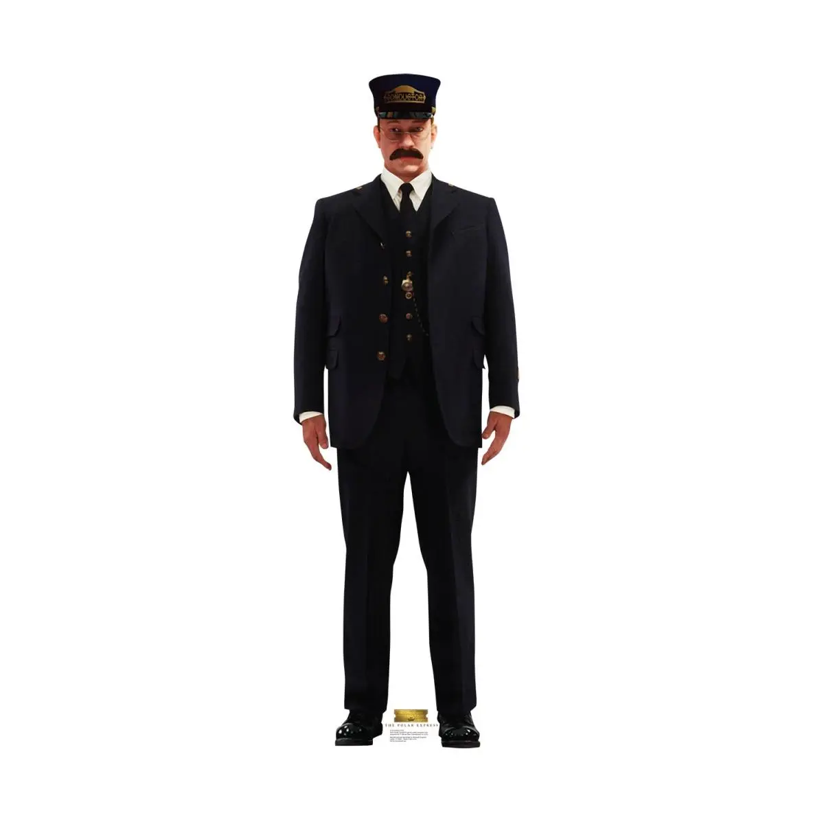 212 MAIN Advanced Graphics 2116 Large Conductor Cardboard Stand-Up Cutout, 72 x 24 in, Decorative The Polar Express Themed Holiday Home Decor
