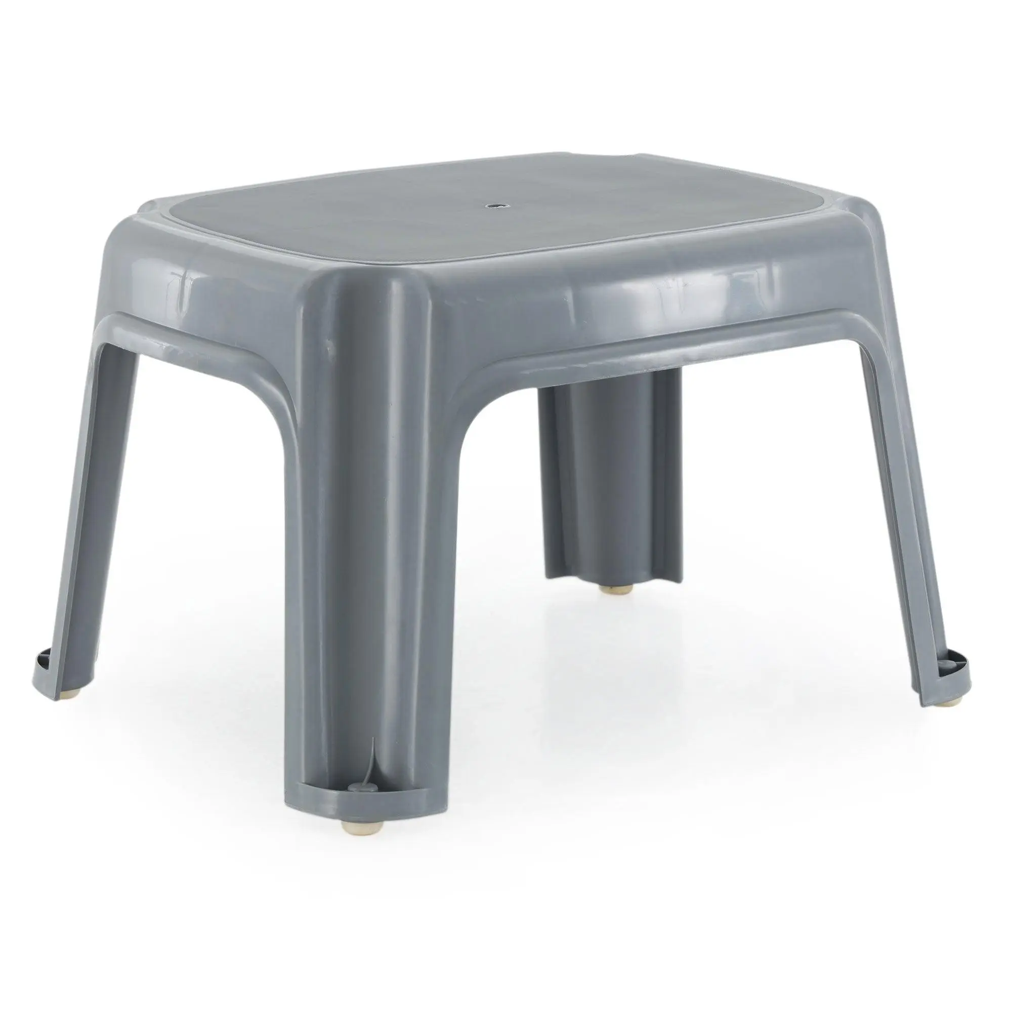 Gracious Living 9.5-Inch Sturdy Non Slip Plastic Single Level Step Stool Gracious Living 9.5-Inch Sturdy Non Slip Plastic Single Level Step Stool