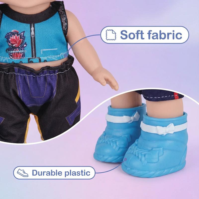 Kpop dolls anime action figure set,7 inch 5 joints can play music,rumi mira zoey dolls,gifts for kids,girls&boys toys