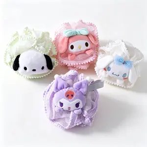 Sanrio Kuromi & My Melody Hanging Bath Ball, Bath Sponge, Bubble Ball for Home Supplies & Decor