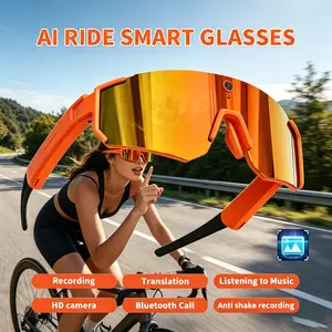 V06 Smart Glasses, 8mp HD Pov Video Recording, Bluetooth-compatible Compatible Sunglasses, UV Protection, Waterproof, Ideal for Sports Activities