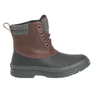 Muck Boot Womens Original Round Toe Lace Up Duck Casual Boots Ankle - Brown