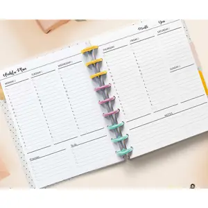 Undated Weekly Planner Inserts for 6 months, Fits 9 Disc Planners Calendar Refills Weekly Calendar Inserts, Undated Weekly Planner