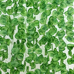 12/24pcs Artificial Watermelon Vines Greenery Garland Fake Hanging Leaves Faux Foliage Plants for Wedding Party Garden Home Kitchen Office Wall Decorations
