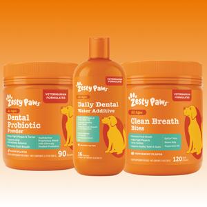 PawFresh Daily Dental Hydration Bundle for Dogs – Water Additive + Dental Probiotic Powder + Clean Breath Bites