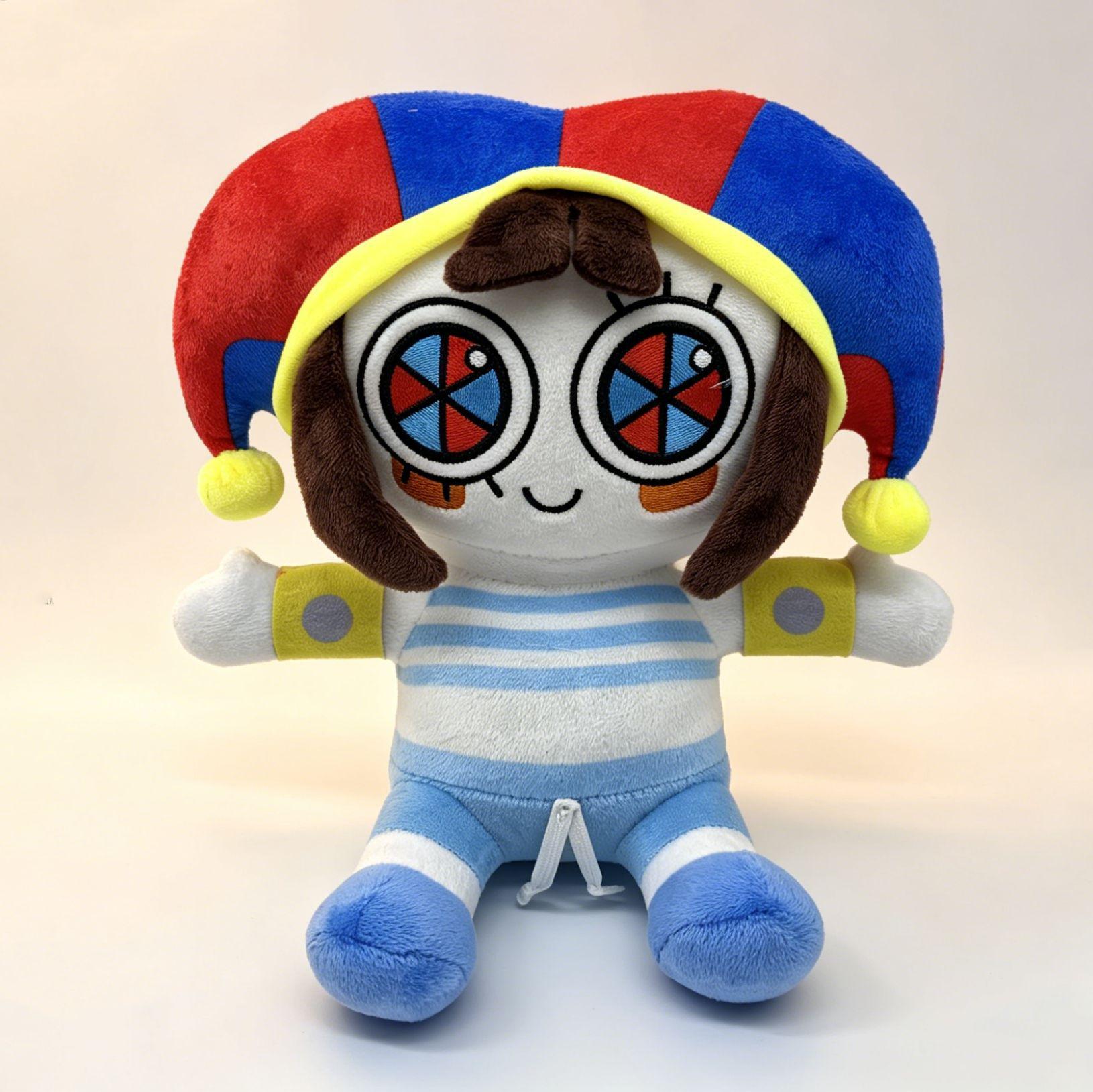 The Amazing Digital Circus Pomni Plush Toy, Soft Stuffed Pomni Plushie Doll, Cute Cartoon Character Collectible Plush for Kids & Fans