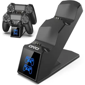 ROGEE PS4 Controller Charger, PS4 Charger  Dock Station Compatable with Dualshock 4, Upgraded Fast- Port for  4 Controllers