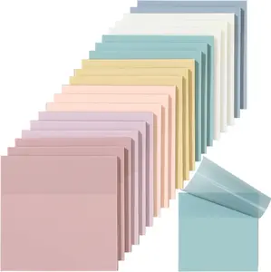 1000 Sheets Transparent Sticky Notes, 3x3 inch Pastel Color Clear Sticky Notes, Self-Adhesive Waterproof bible study supplies