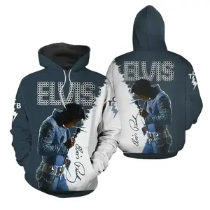 Vintage Elvi1s Presley Light Weight 3D Hoodie for Men and Women, Print Elvi1s Presley 3D Hoodie, Trendy 3D Hoodie, Cool Unisex Fashion Top
