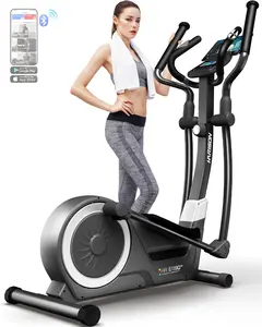 HARISON Elliptical Exercise Machine for Home 350lbs Capacity（TKHR-E1190 Black) Walking Pad Treadmill Fitness Equipment