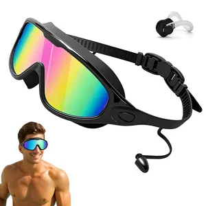 TYGLOBAL Swim Goggles 2 Pack  Adjust for Kids Men Women, No Leaking 180° Swim Glasses, Easy to Wear, Wide View, Anti-Fog, UV Protection, Comfortable Fit, Suitable for Men Women#summer wins