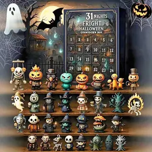 Halloween Countdown Calendar, Daily Surprise Unlock, Perfect for Halloween Decorations & Party Supplies, Fun Holiday Gift Idea