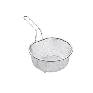 Stainless steel frying net, noodle strainer, french fry sieve, frying basket, hot pot strainer, noodle colander, kitchen strainer.