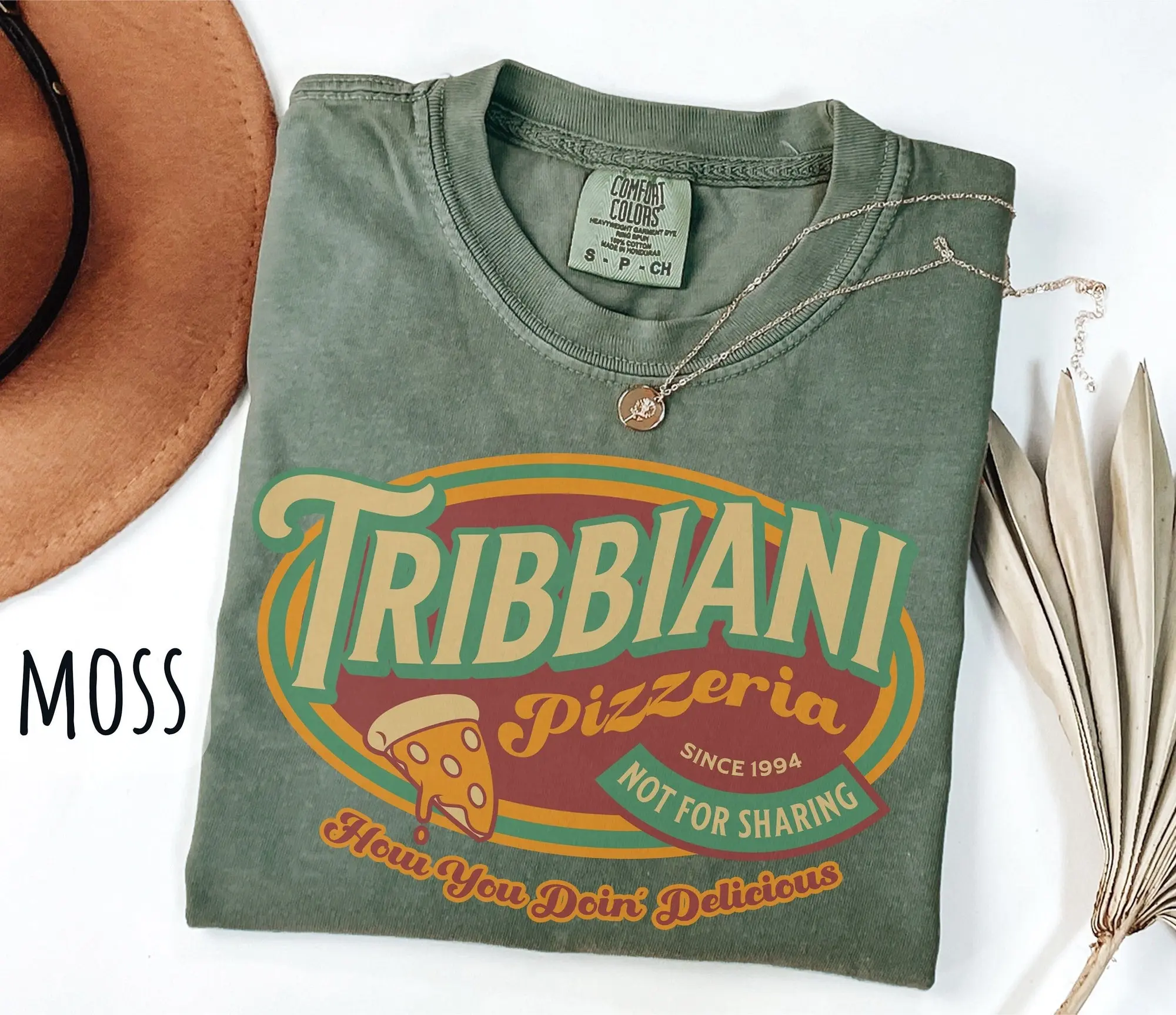 Friends Shirt, Tribbiani Pizzeria T-Shirt, Friends Show Inspired Shirt, 90s TV Show Tee