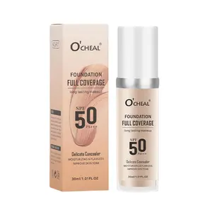 Temperature Color Changing Liquid Foundation, Moisturizing Flawless Concealer Foundation, Long Lasting Liquid Foundation Concealer Cream for Daily Makeup