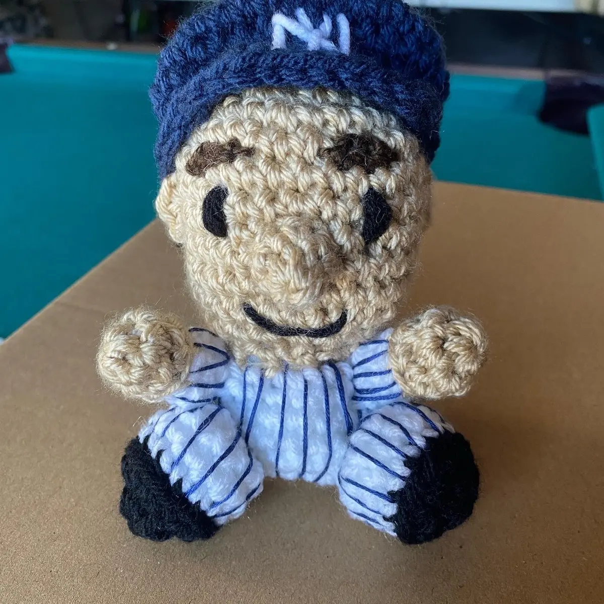 Mini Gerrit Cole amigurumi doll, number 45