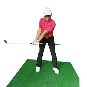 Portable Golf Slice Corrector, Rubber Golf Swing Trainer, Indoor Practice Aid, Lightweight Durable Push Wedge Tool for Beginners