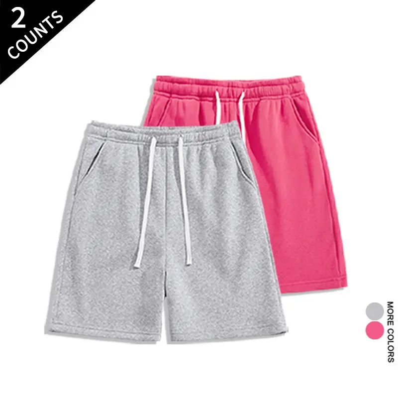 2 Pack Casual Sweat Shorts Soft & Comfy Summer Loungewear