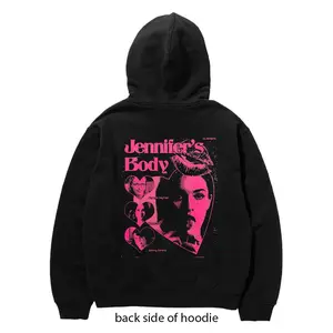 Jennifer’s Body Hoodie, Megan Fox Horror Movie Sweatshirt, Amanda Seyfried Retro Film Hoodie, 2000s Cult Classic Pink Graphic Hoodie, Gothic Aesthetic Hoodie