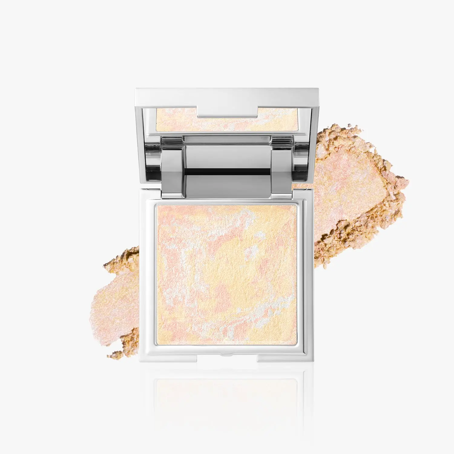 DEARDAHLIA Marble Glow Multi-Highlighter, Luxury Korean Cosmetic with Shimmer Pearl, Lightweight Powder for a Radiant Dewy Glow & Blurring Finish, Daily, Silky, Pressed Powder, Argan Oil, 0.24Oz, Facial Contour, Sensitive Safe, Marble Layer