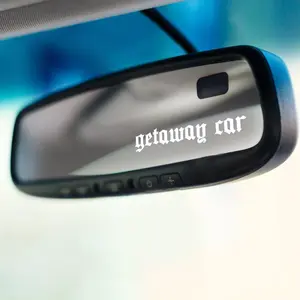 Getaway Car Sticker - Cute Funny Lyric Taylor Car Mirror Visor Gift Sticker - Car Mirror Rear Side Mirror Visor Decal - Vinyl Car Sticker Gift - 5 Inches On Longest Side - Made in USA - PLKISS0029
