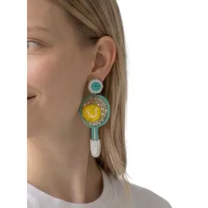 Court Side Sparkle Tennis Earrings