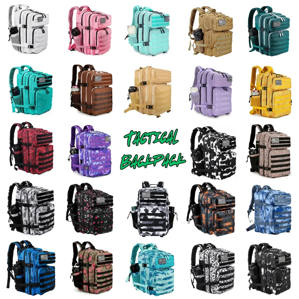 PAKNADA 45L Tactical Backpack 900D Oxford Waterproof Military Rucksack