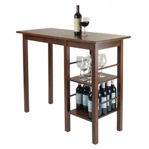 Winsome  Egan Breakfast Table with 2 Side Shelves
