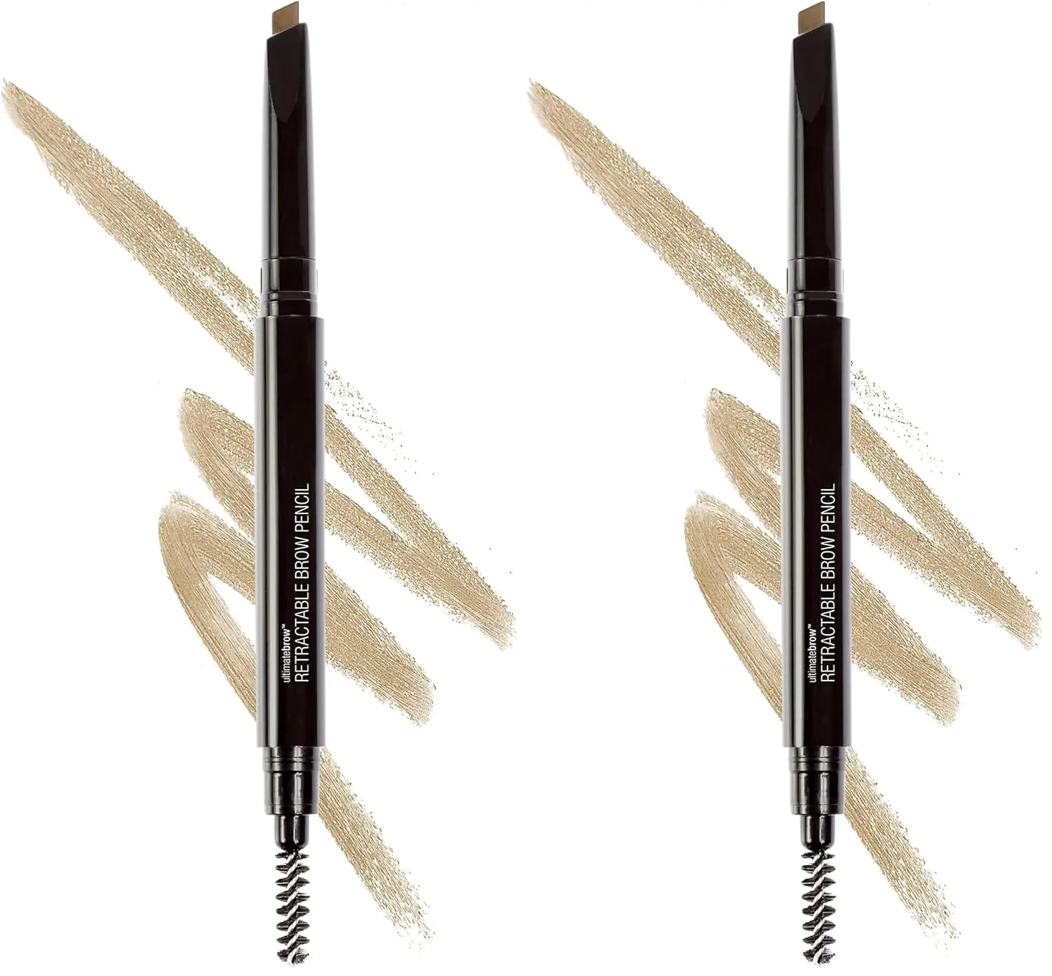 wet n wild Ultimate Eyebrow Retractable Definer Pencil, Medium Brown, Dual-Sided Brow Brush, Fine Tip, Shapes, Defines, Fills Brow Makeup