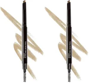 wet n wild Ultimate Eyebrow Retractable Definer Pencil, Medium Brown, Dual-Sided Brow Brush, Fine Tip, Shapes, Defines, Fills Brow Makeup