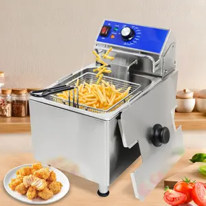 Hakka 11.8L Commercial Deep Fryer with Basket 1800W Electric Frying Machine,ETL