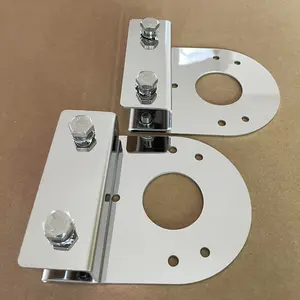 45° Angled Clamp-Mount Underbody Accent Light Brackets — 2-Pack Stainless Steel "Watermelon Light" Mounts, No-Drill Design, Suitable for Trucks & Pickups