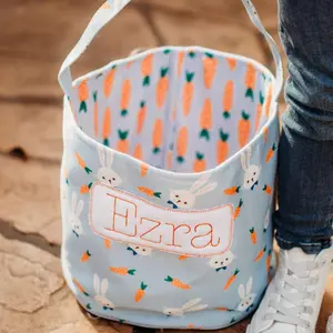 Easter Basket - Blue Carrots