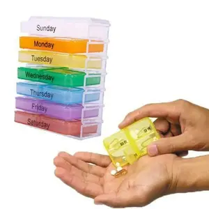 7-Day Pill Organizer | Weekly Medication Storage Case for Travel and Daily Use