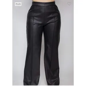 Plus Wide Leg Faux Leather Pants